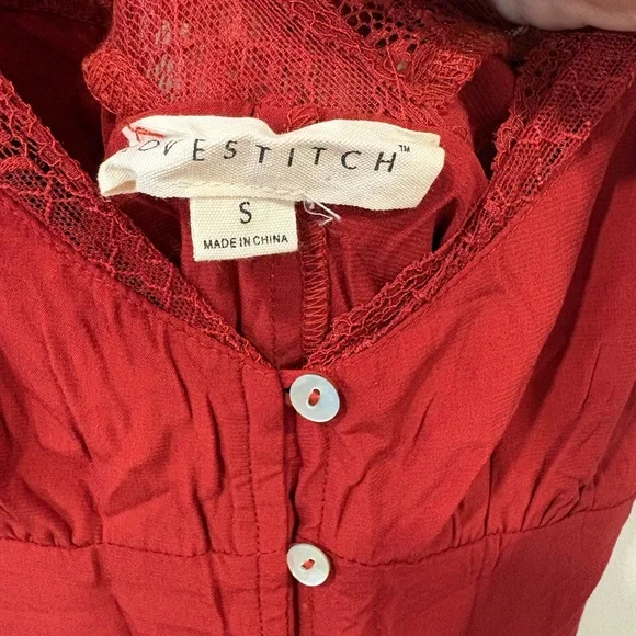 Rust Button-Down Dress - Picture 3 of 3